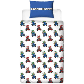 Nintendo Kids Mario Checker Multicolour Bedding Set - Single - thumbnail 1