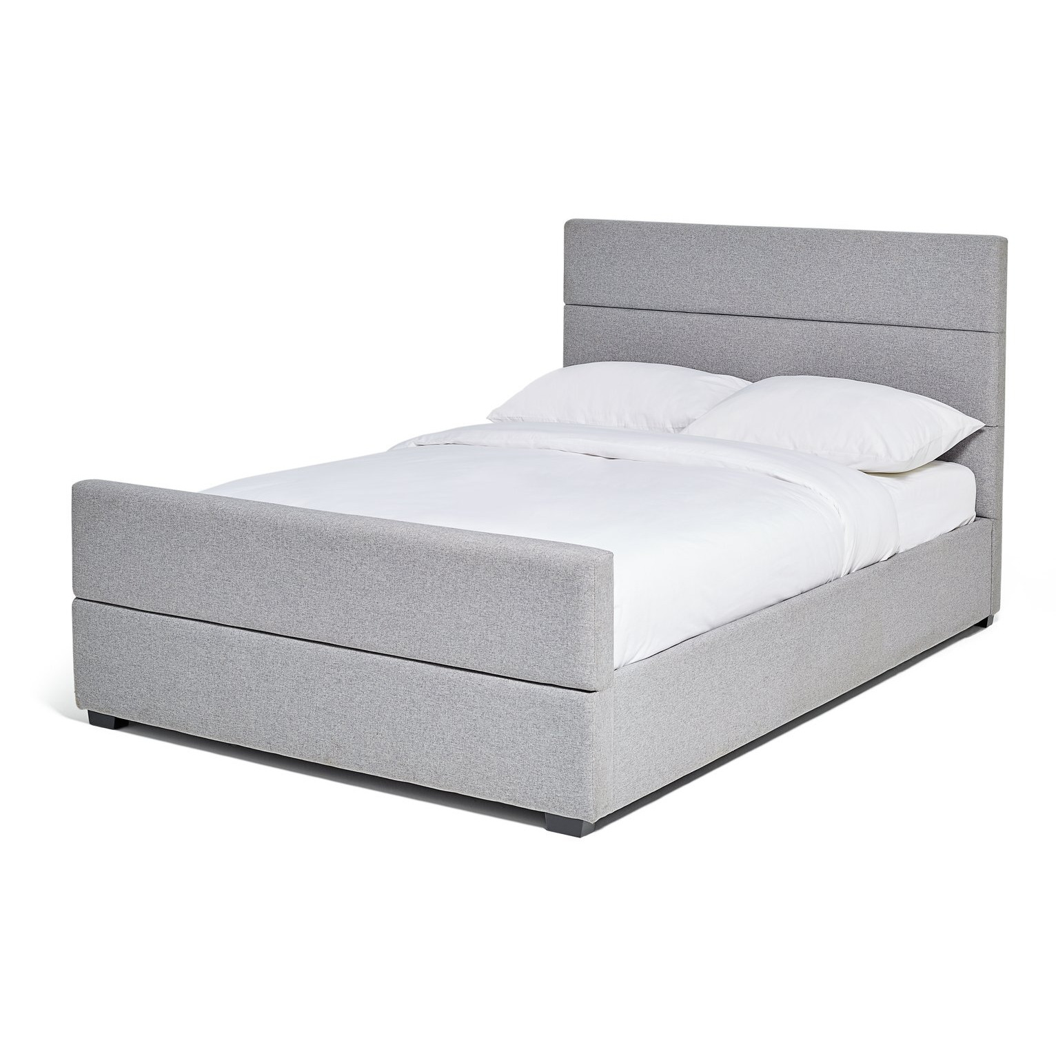 Argos Home Costa Fabric Superking Ottoman Bed Frame - Grey - image 1