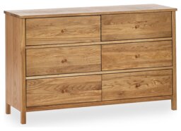 Julian Bowen Coxmoor 6 Drawer Chest - Oak - thumbnail 2