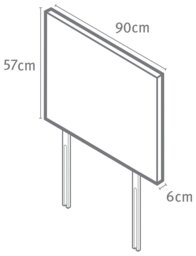 Silentnight Milan Single Headboard - Charcoal - thumbnail 2