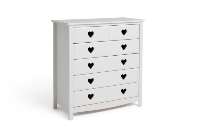 Argos Home Kids Mia 6 Drawer Chest - White - image 1