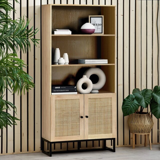 Julian Bowen Padstow Tall Bookcase - Oak - image 1