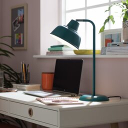 Argos Home Benson Steel LED Table Lamp - Blue