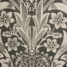 Habitat x Morris & Co. Sunflower Woodblock Cushion - Grey - thumbnail 2