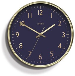 Jones Clocks Studio Analogue Wall Clock - Gold