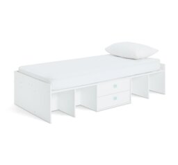 Argos Home Juno Kids 2 Drawer Cabin Bed - White - thumbnail 2