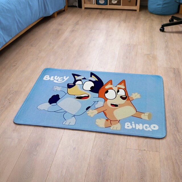 Bluey and Bingo Blue Rug - 65x100cm - image 1