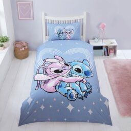 Disney Stitch & Angel Lilac Kids Bedding Set - Toddler - thumbnail 1