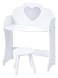 Liberty House Toys Kids Dressing Table And Stool - White - thumbnail 2