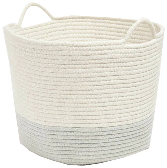 Great Little Trading Company Rope Storage Basket-Ivory/Sage - image 1
