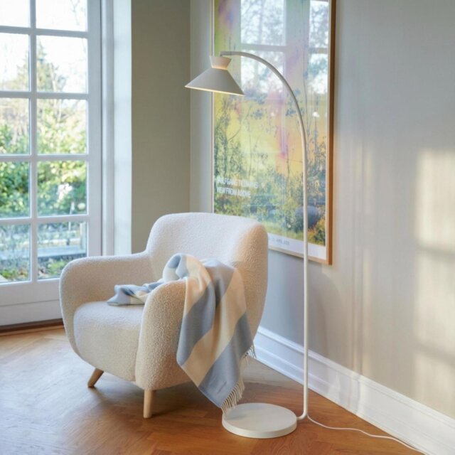 Nordlux Dial Metal Statement Floor Lamp - White - image 1