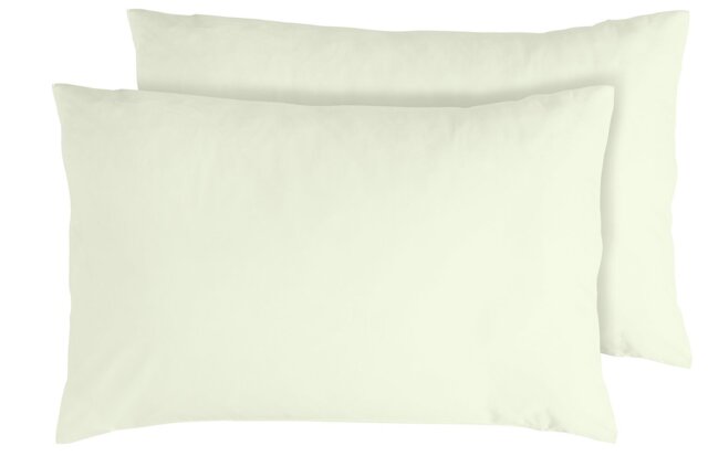 Habitat Egyptian Cotton Standard Pillowcase Pair - Cream - image 1