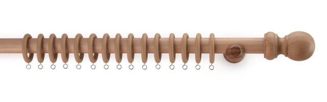 Argos Home Wooden Fixed Curtain Pole - 180cm - image 1