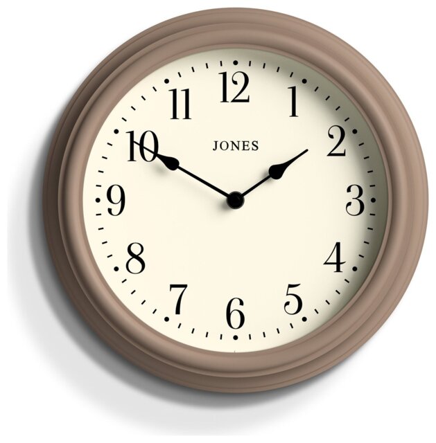 Jones Venetian Analogue Matte Wall Clock - Mole Grey - image 1