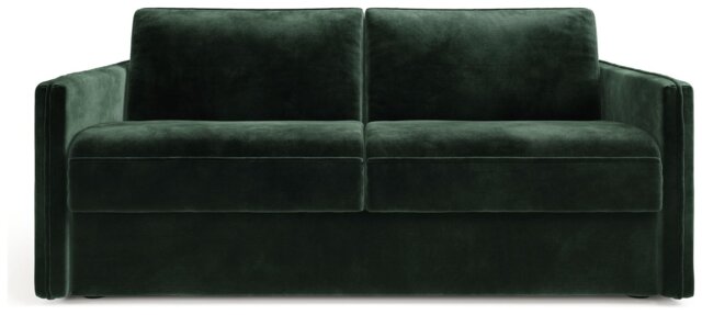 Jay-Be Slim Velvet 3 Seater Sofa Bed - Dark Green - image 1