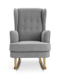 Habitat Callie Fabric Rocking Chair - Light Grey - thumbnail 1