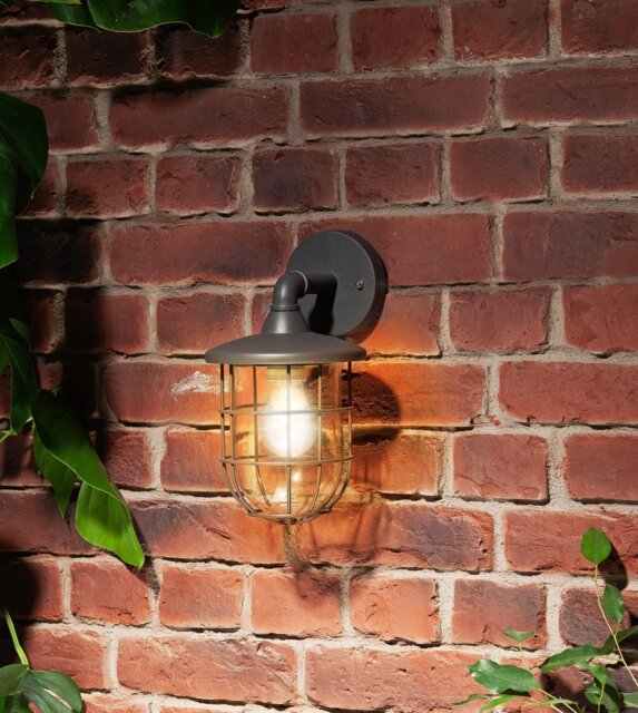Argos Home Indira Grey Outdoor Cage Wall Lantern - image 1