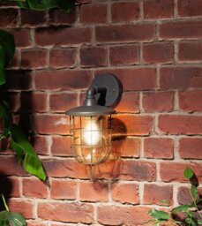 Argos Home Indira Grey Outdoor Cage Wall  Lantern - thumbnail 1