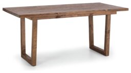 Julian Bowen Woburn Solid Wood 6 Seater Dining Table - Brown - thumbnail 2