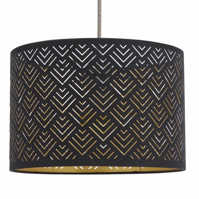 Argos Home Lasercut Black Easy Fit Lampshade - 30cm - image 1