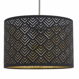 Argos Home Lasercut Black Easy Fit Lampshade - 30cm - thumbnail 1