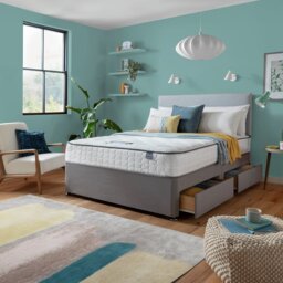 Silentnight Middleton Double Divan Bed With Mattress - Grey - thumbnail 2
