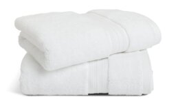 Habitat Egyptian 2 Pack Hand Towel - White - thumbnail 1