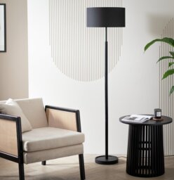 Argos Home Gloss Stick Floor Lamp - Black - thumbnail 1