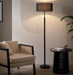 Argos Home Gloss Stick Floor Lamp - Black - thumbnail 2