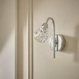 Argos Home Dico Fixed Neck Wall Light - Chrome - thumbnail 2