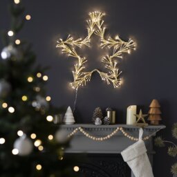 Argos Home Iron Frame Star Shaped Christmas Light - thumbnail 1