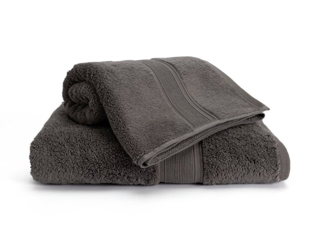 Habitat Cotton Supersoft 2 Pack Hand Towel - Grey - image 1