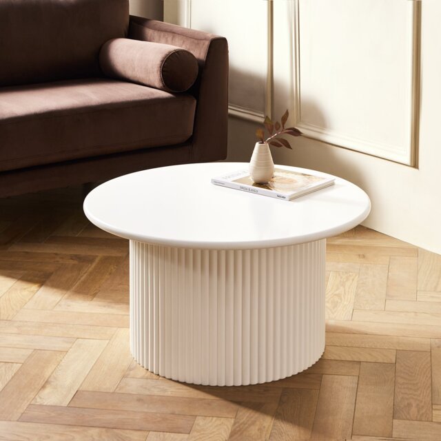 Habitat Luan Slatted Coffee Table - White - image 1