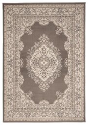 Homemaker Bukhura Traditional Taupe Cut Pile Rug - 160x230cm - thumbnail 1