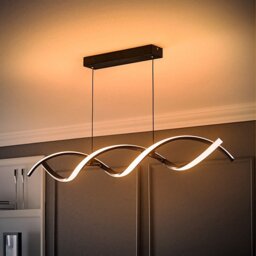 ValueLights Infinity LED Adjustable Double Twist Pendant Light - Black - thumbnail 2