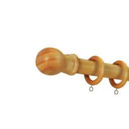 Argos Home Wooden Fixed Curtain Pole - 240cm - thumbnail 2