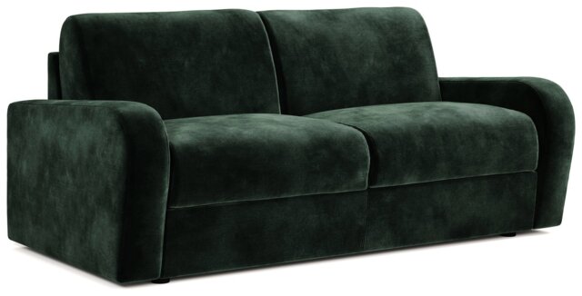 Jay-Be Deco Velvet 3 Seater Sofa Bed - Dark Green - image 1