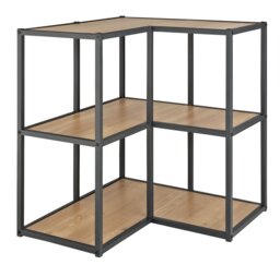 Argos Home Loft Living Short Corner Shelving Unit- Light Oak - thumbnail 1