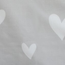 Argos Home Hearts Grey & White Bedding Set - Single - thumbnail 2