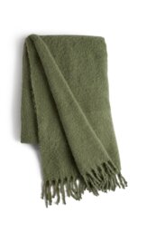 Habitat Faux Mohair Throw - Sage Green - 125x150cm - thumbnail 1
