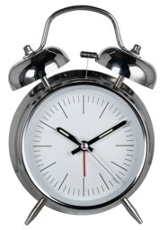 Constant Twin Bell Alarm Clock - Silver