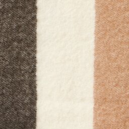 Habitat Striped Faux Mohair Throw - Neutral - 125x150cm - thumbnail 2