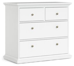 Tvilum Paris 4 Drawer Chest - White - thumbnail 1