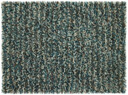 Origins Blue Wool Shaggy Rug - 160x230cm - thumbnail 1