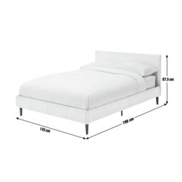 Argos Home Skylar Double Bed Frame - White - thumbnail 2