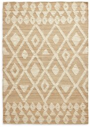 Habitat Woven Aztec Neutral Jute Flatweave Rug - 160x230cm - thumbnail 2