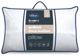 Silentnight Luxury Quilted Duck Feather Medium Pillow - thumbnail 1