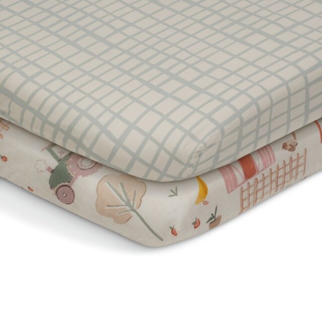 Habitat Cotton Little Farm Nursery Twin Fitted Sheet - Cots - image 1
