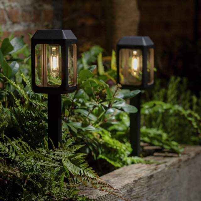 Habitat Warm White Solar Stake Light - Set of 2 - image 1