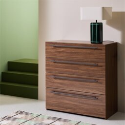 Habitat Atlas 4 Drawer Chest - Walnut - thumbnail 1